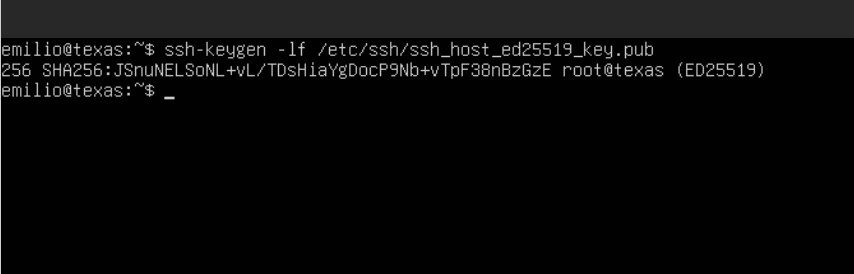 Texas SSH Host Key